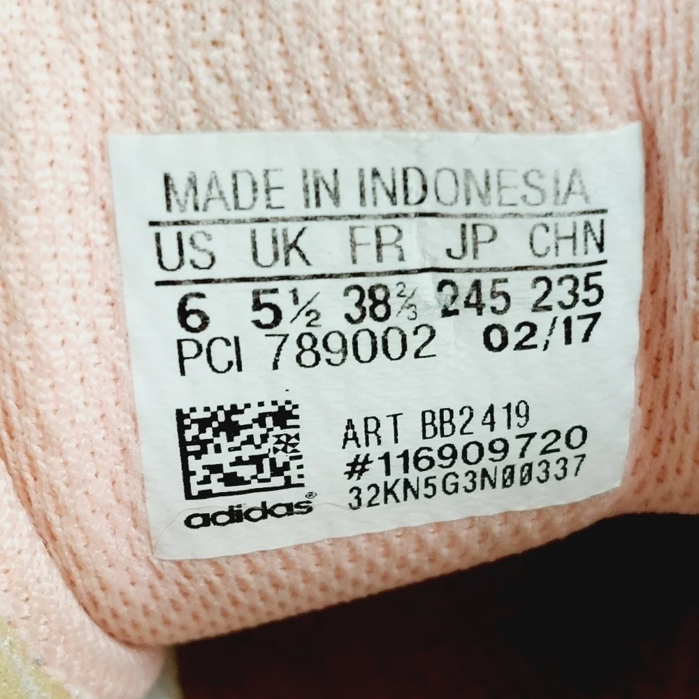 adidas Originals Zx Flux Peach Pink Lace Up Mesh Athleisure Running Sneaker A110 - Picture 8 of 11